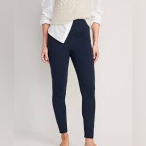 Old Navy Women's Stevie Dark Blue Velvet Leggings Size S